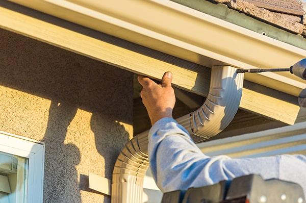 gutter installation can include gutter guards as part of the installation for added protection